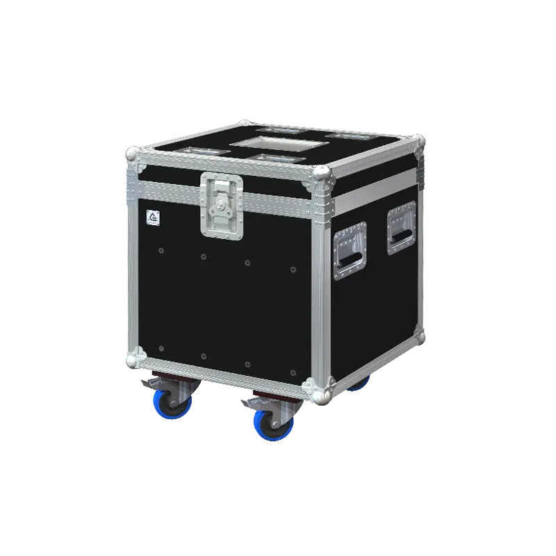 Front view of the professional Cube PRO Trunk (600mm) with internal dividing wall by ALP Flight Cases