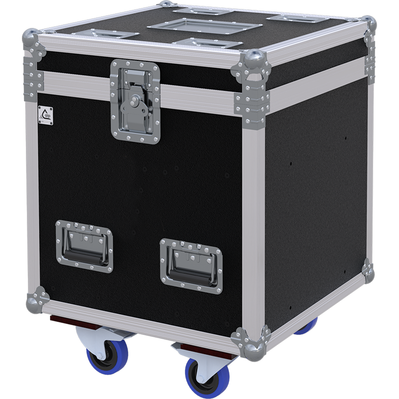 Front view of the compact Serie AZ4 trunk flight case by ALP Flight Cases