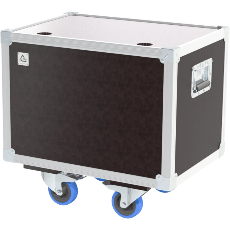 Front view of the professional ultra-compact Speedy-Box trunk flight case (600x400x400mm) by ALP Flight Cases