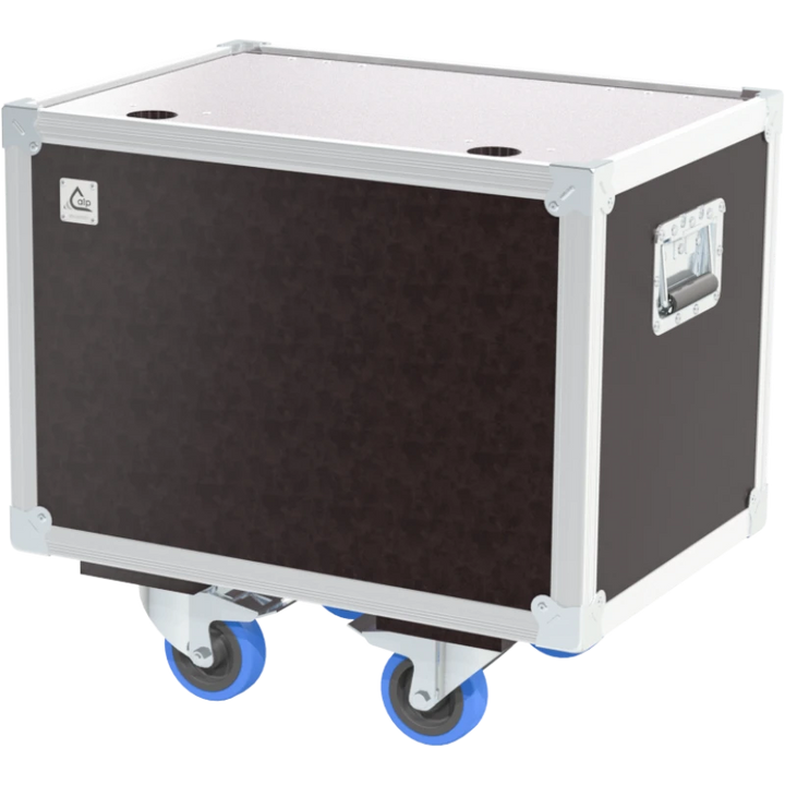 Front view of the professional ultra-compact Speedy-Box trunk flight case (600x400x400mm) by ALP Flight Cases
