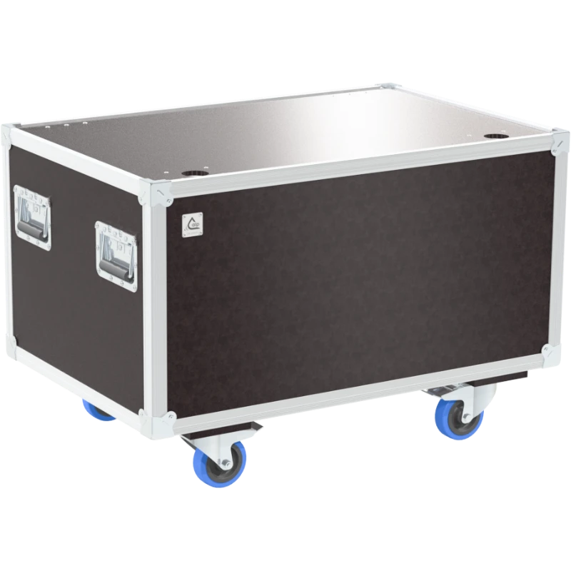 Front view of the professional Speedy-Box trunk flight case (900x600x600mm) by ALP Flight Cases