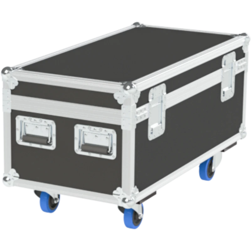 Rear view of the 1000mm standard trunk showing heavy-duty 10mm birch plywood and reinforced hinges