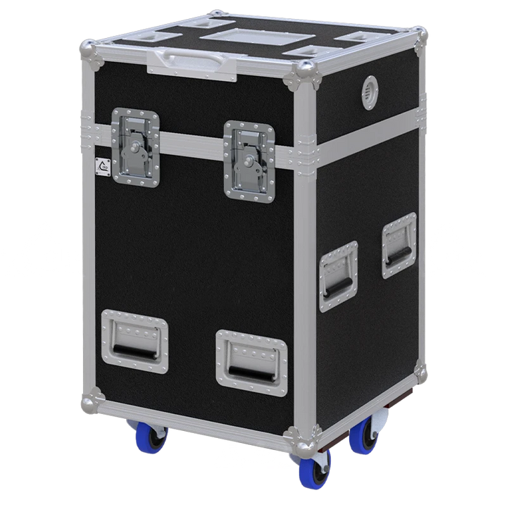Front view of the custom ALP Flight Case for 1x Vari-Lite VL4000 Spot moving head fixture