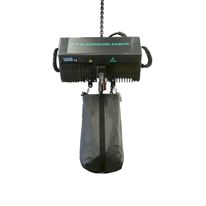 Standalone view of the Verlinde Stagemaker 1T SM10 chain hoist