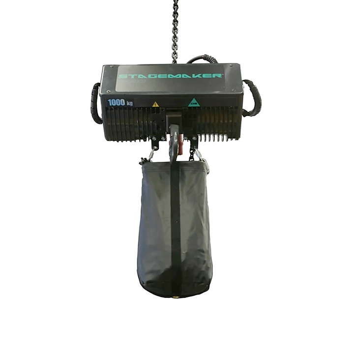 Standalone view of the Verlinde Stagemaker 1T SM10 chain hoist