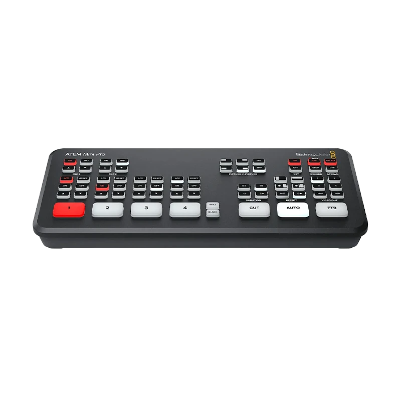 Standalone view of the Blackmagic ATEM Mini Pro 2x16 unit