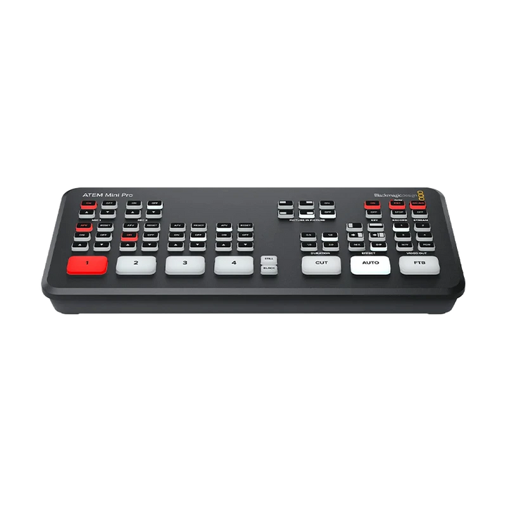 Standalone view of the Blackmagic ATEM Mini Pro 2x16 unit