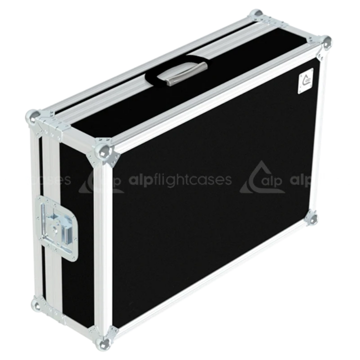 Front view of the custom flight case for the JVC RM-LP100