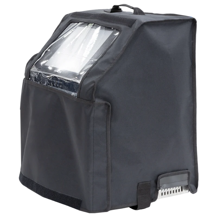 Front left view of the ALP Bag for Printer Hitachi showing Velcro 50mm closure and carrying handle