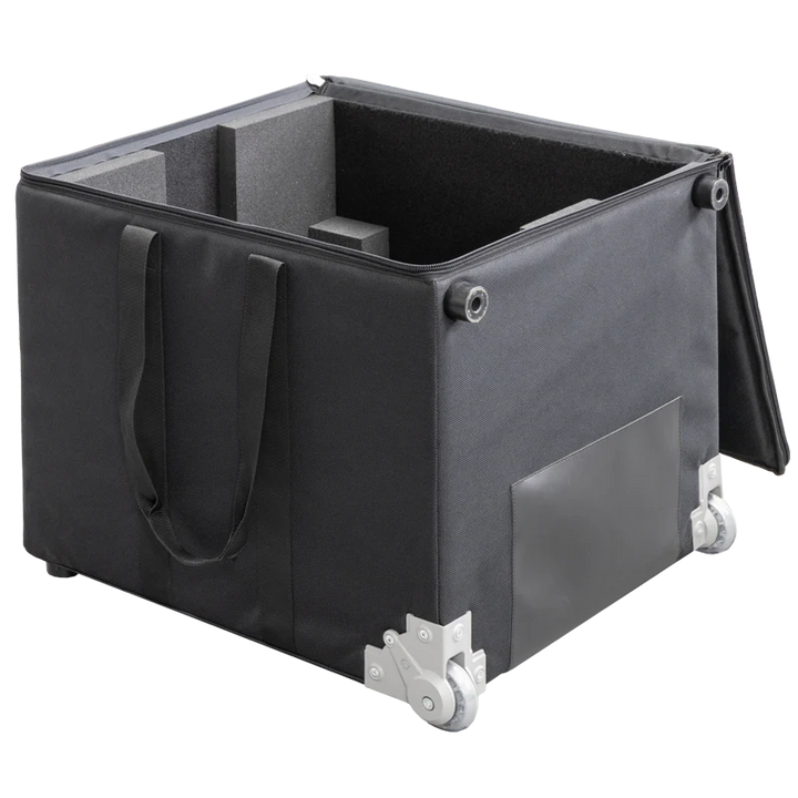 Open empty view of the ALP Bag for Laser Potenza showing 2 x 6mm foam and Platex 3mm protective structure