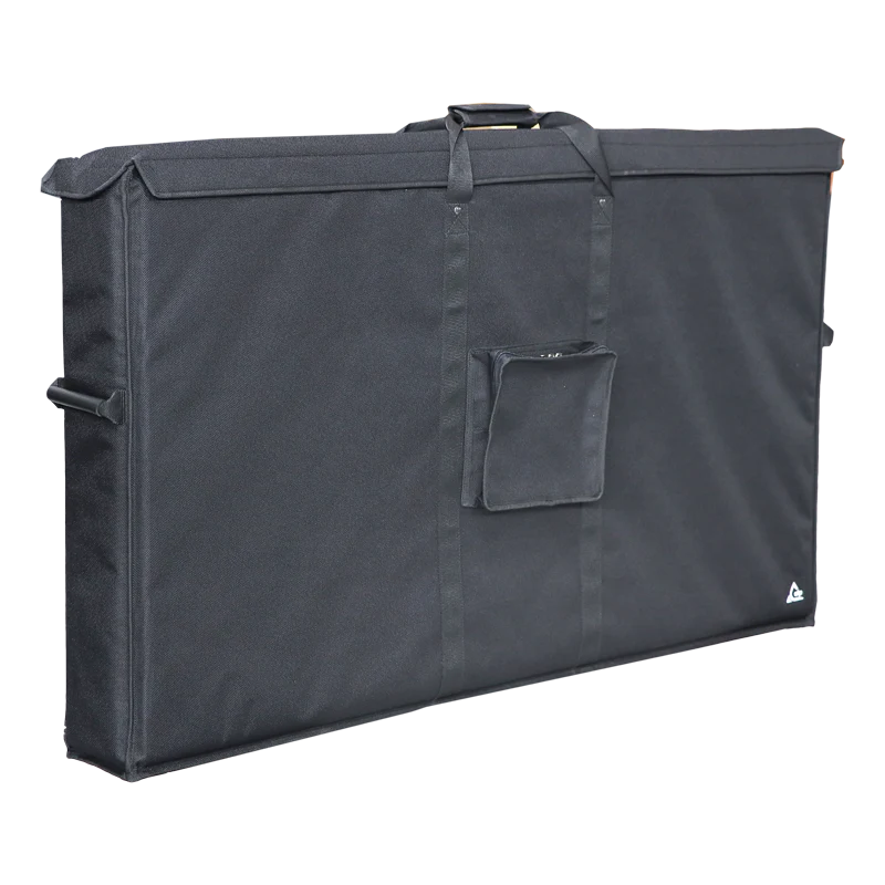 Front left perspective view highlighting the 1500D Cordura and accessory pocket