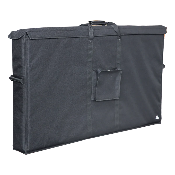Front left perspective view highlighting the 1500D Cordura and accessory pocket