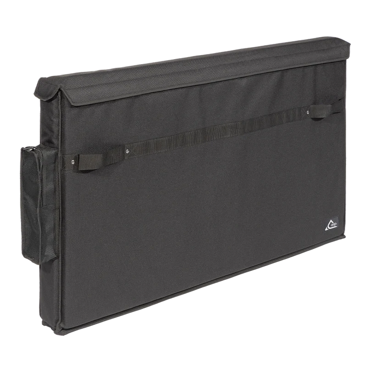 Side profile view of the screen bag, showing the reinforced 22mm border and sturdy profile