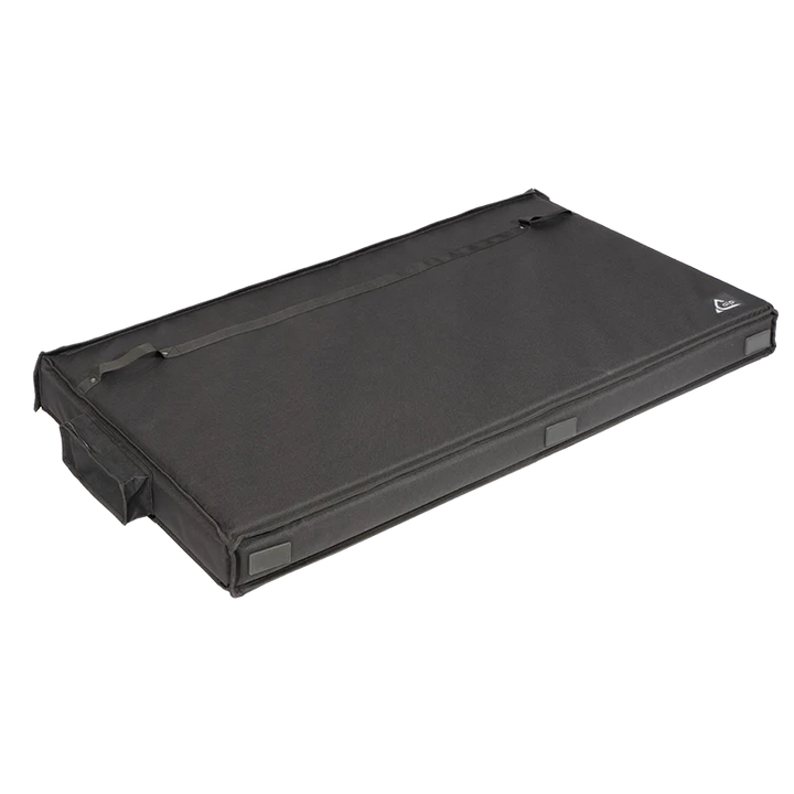 Bottom view highlighting the 2 reinforced pads for base protection on floor surfaces