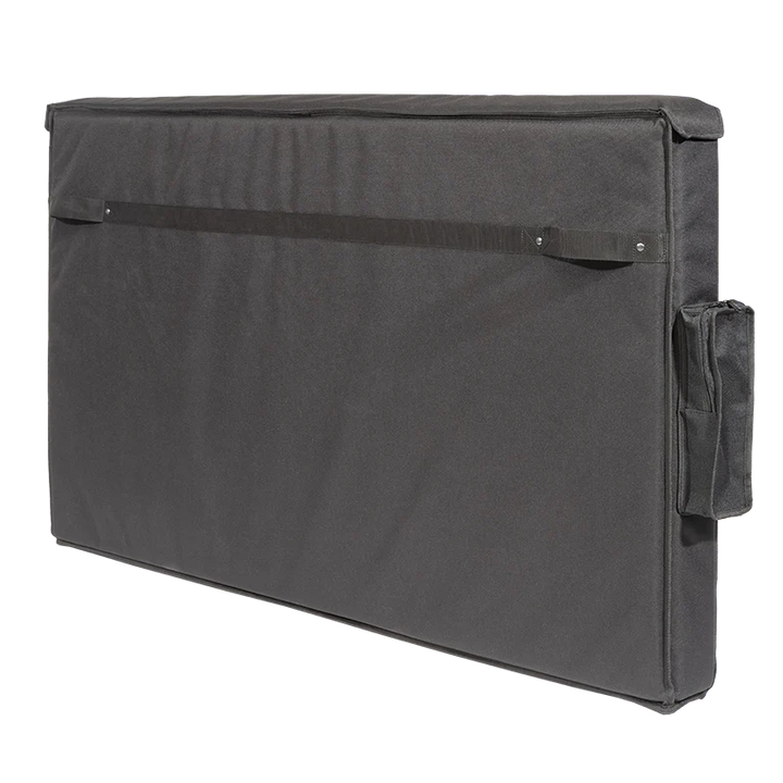 Rear view of the padded transport bag showing the seamless construction and structural integrity