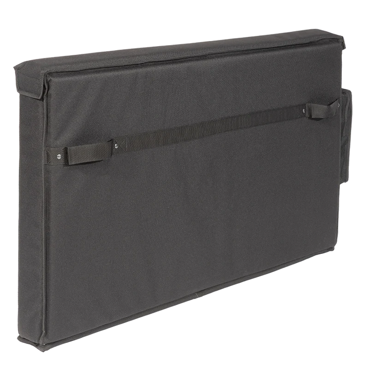 Rear view of the padded transport bag showing the seamless construction and structural integrity