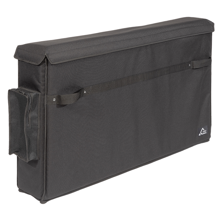 Front right perspective view of the ALP Bags professional dual protective bag for 32"-42" LCD screens