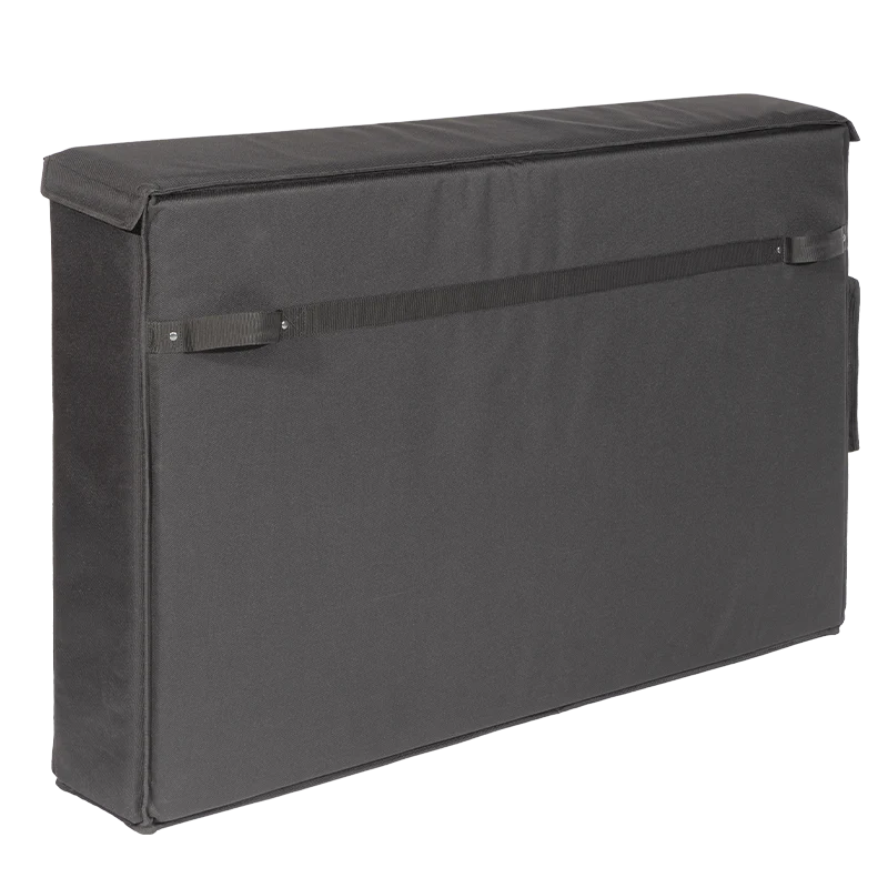 Rear view of the padded transport bag showing the seamless construction and structural integrity