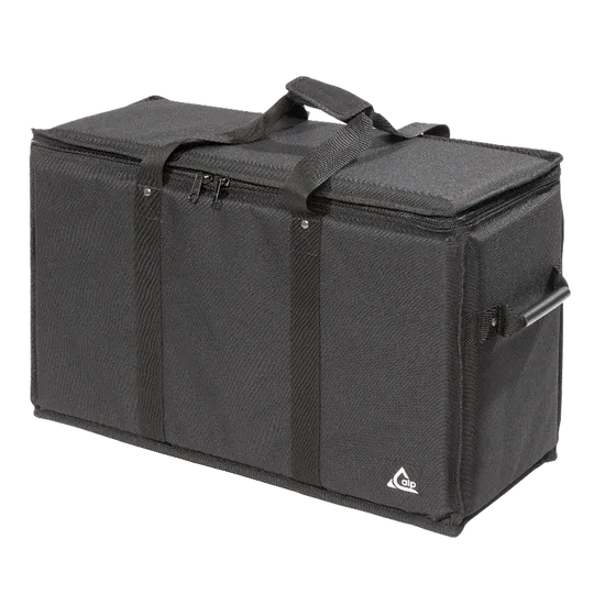 Front right perspective view of the ALP Bags professional protective bag for the Eizo 27" LCD screen