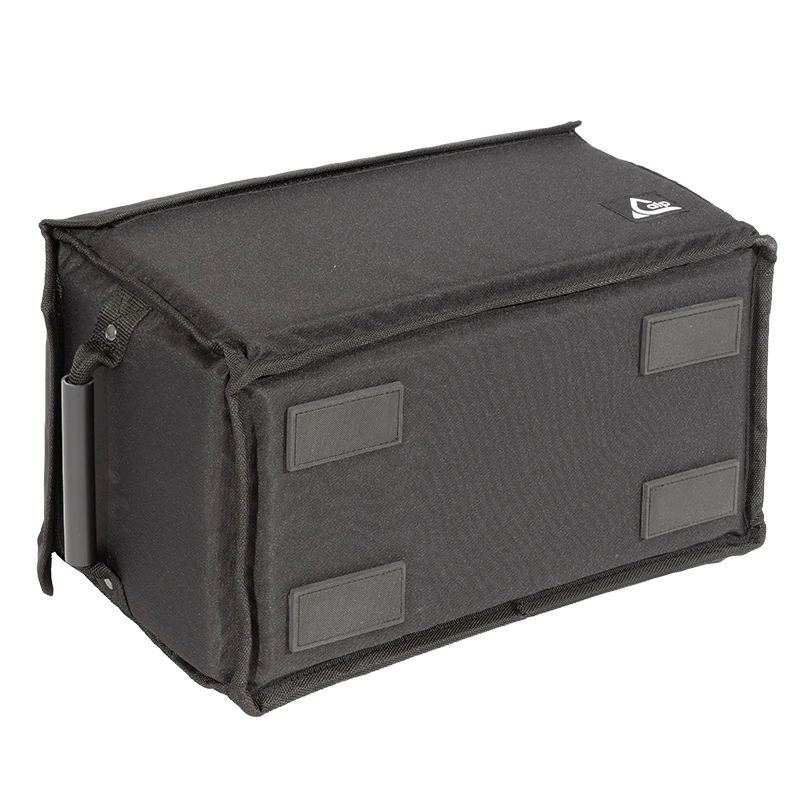 Bottom view of the ALP Multibox 400 STD showing 4 reinforced pads for base protection