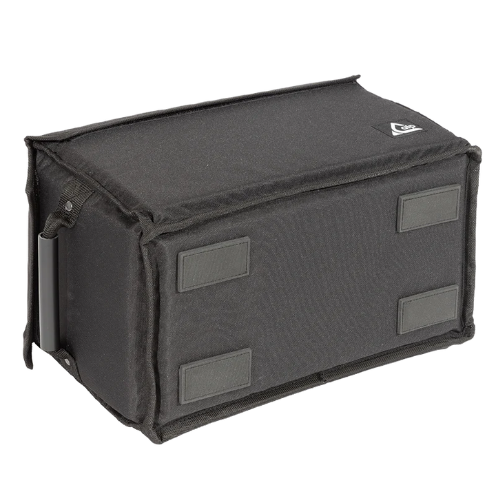 Bottom view of the ALP Multibox 400 STD showing 4 reinforced pads for base protection