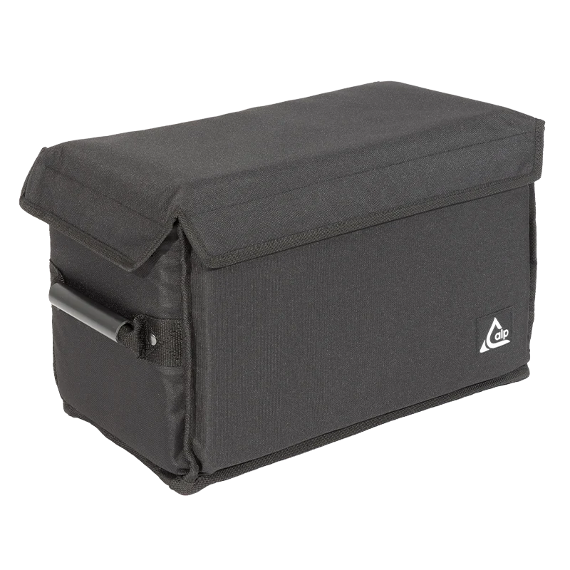 Front right view of the ALP Multibox 400 STD protective bag in 600D Cordura with reinforced finishing