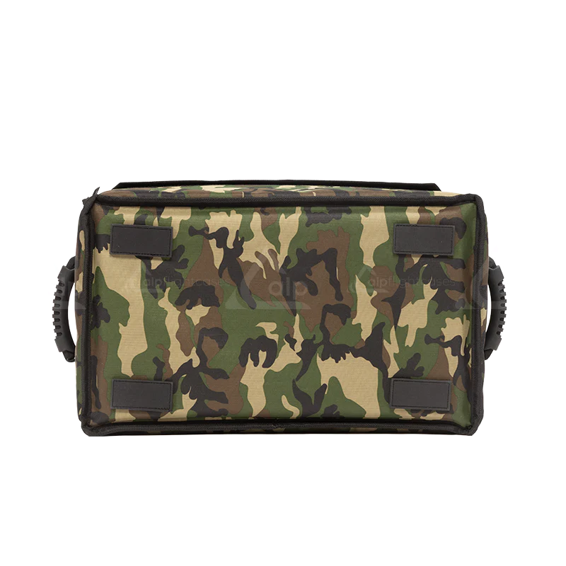 Bottom view of the ALP Multibox 500 Army showing 4 reinforced pads for base protection