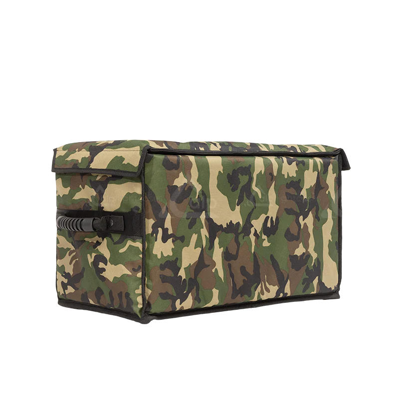 Rear view of the ALP Multibox 500 Army showing professional Cordura construction and reinforced finishing