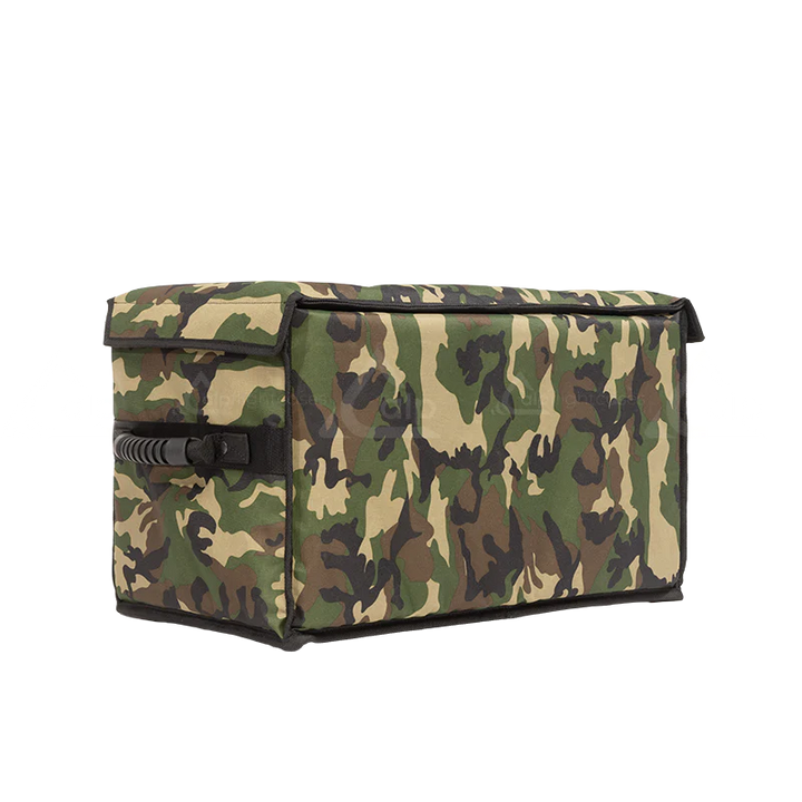 Rear view of the ALP Multibox 500 Army showing professional Cordura construction and reinforced finishing