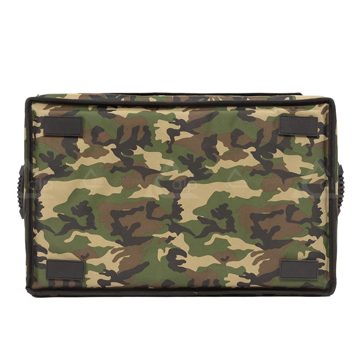 Bottom view of the ALP Multibox 600 Army showing 4 reinforced pads for base protection