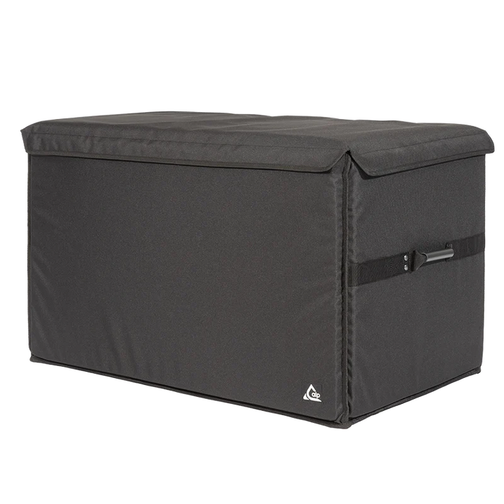 Front left view of the ALP Multibox 850 STD showing Velcro 50mm closure, tube handles and reinforced border