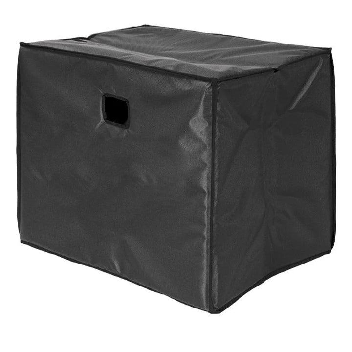 Rear view of the ALP padded protective cover developed for the NEXO LS600 subwoofer.