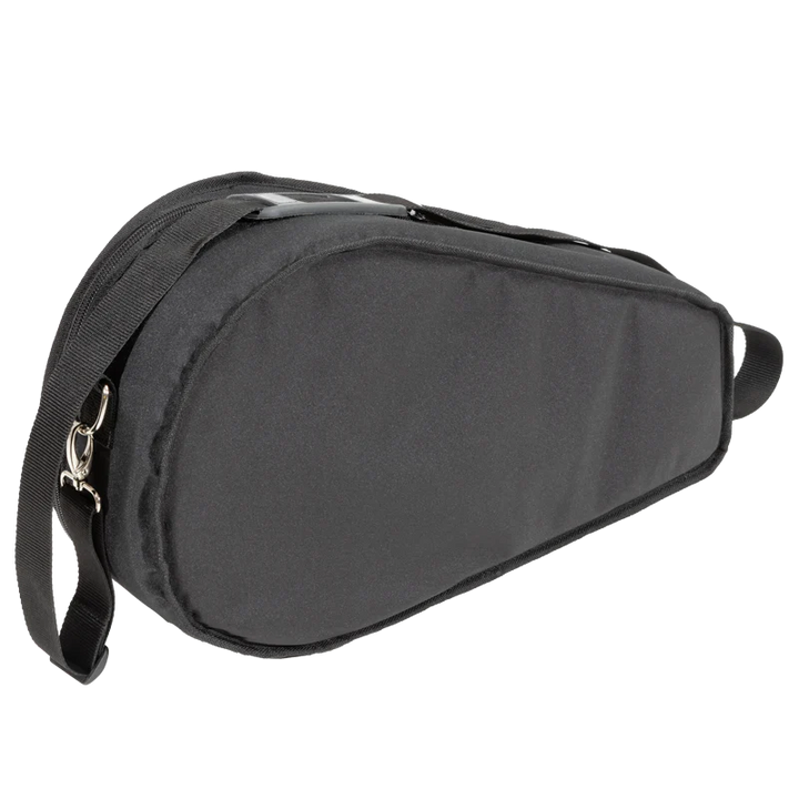 Rear view of the ALP Bag for Padel Racket showing reinforced construction and shoulder strap system