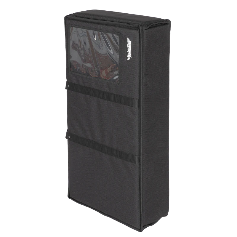 Front left perspective view highlighting the 1500D Cordura fabric and reinforced finishing border