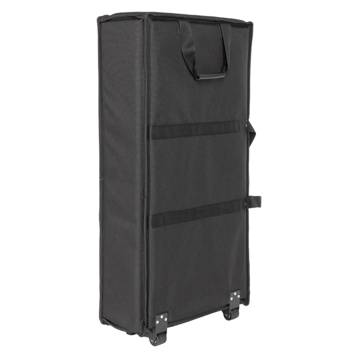 Rear view showing the clean Cordura construction and professional soft case profile