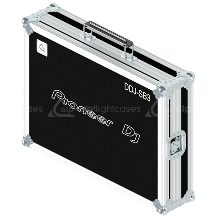 Front right view of the ALP Flight Case for Pioneer DDJ-SB3 controller showing compact flight case hardware