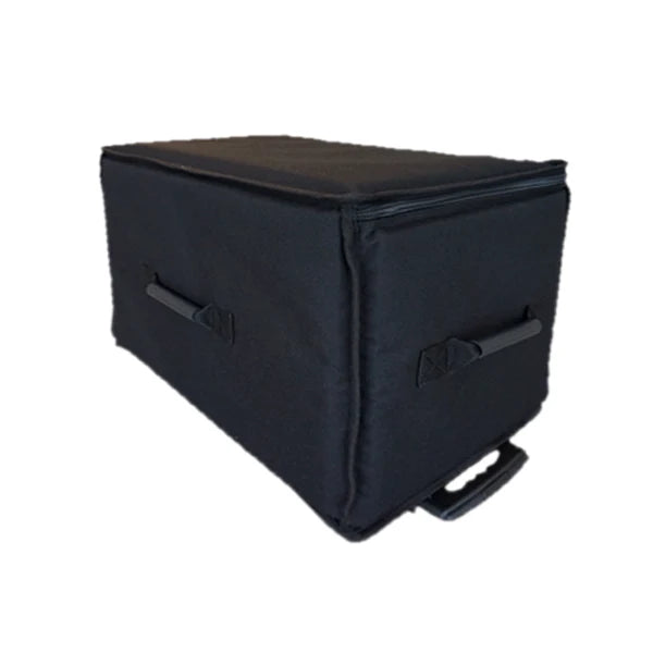 Rear view showing the clean Cordura construction and professional soft case profile