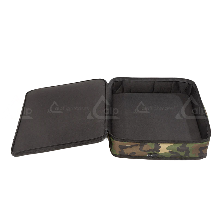 Open empty view of the ALP Bag Walkie Talkie Army showing the internal 6mm foam protection
