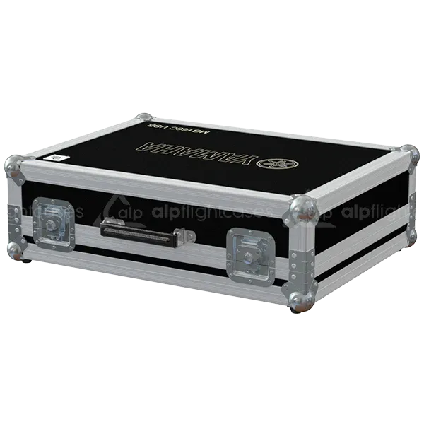 Front right view of the ALP Flight Case CAP003 for Yamaha MG166C USB Serie II