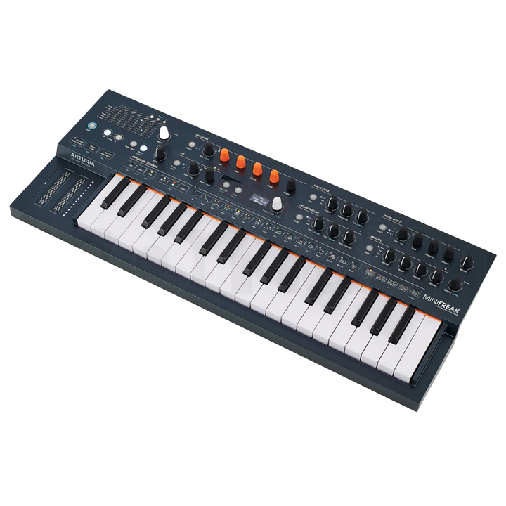 Standalone view of the Arturia Minifreak synthesizer before packing