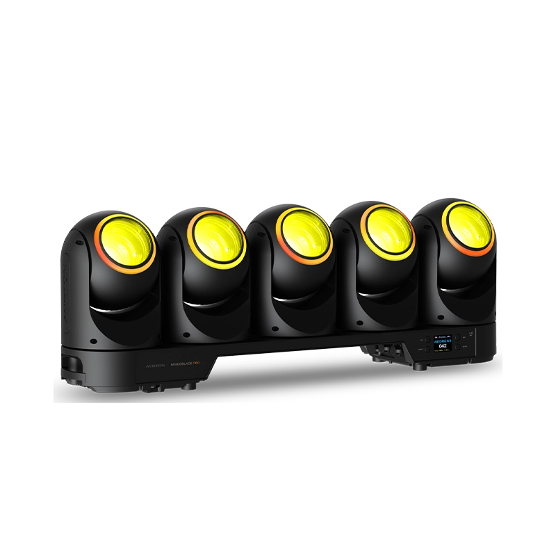 Two Ayrton MagicBlade Neo fixtures shown alone as reference for ALP flight case compatibility