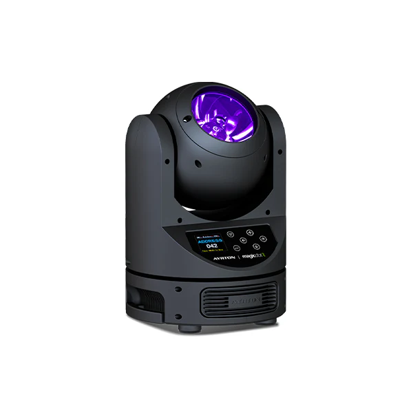 Standalone view of the Ayrton MagicDot-R moving head, representing the equipment protected by ALP Bags