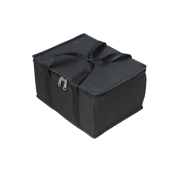 Front right perspective view of the ALP Bags professional hybrid protective bag for 16 microphones