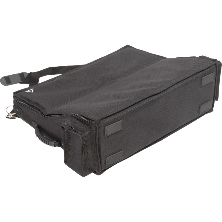 Professional equipment bag rear view, showcasing reinforced finishing borders and multiple handles by ALP.