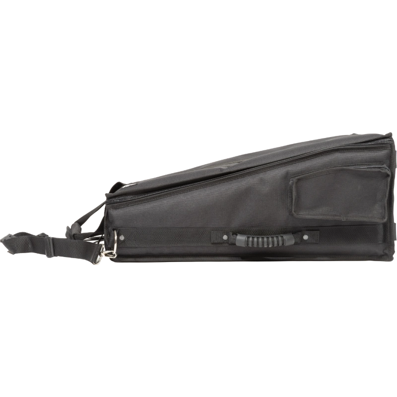 Professional custom fit bag side view, featuring durable 1500 Denier Cordura and exterior pockets for a Behringer WING Compact console by ALP Bags