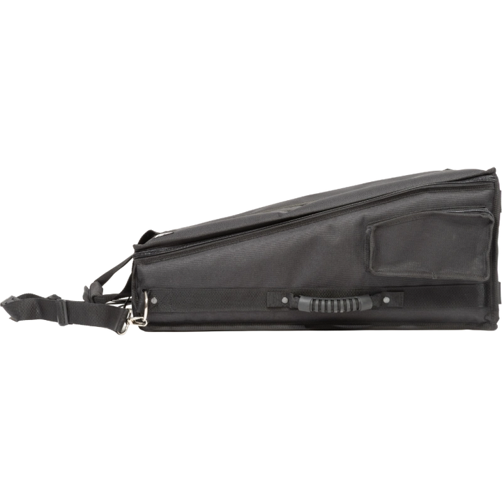 Professional custom fit bag side view, featuring durable 1500 Denier Cordura and exterior pockets for a Behringer WING Compact console by ALP Bags