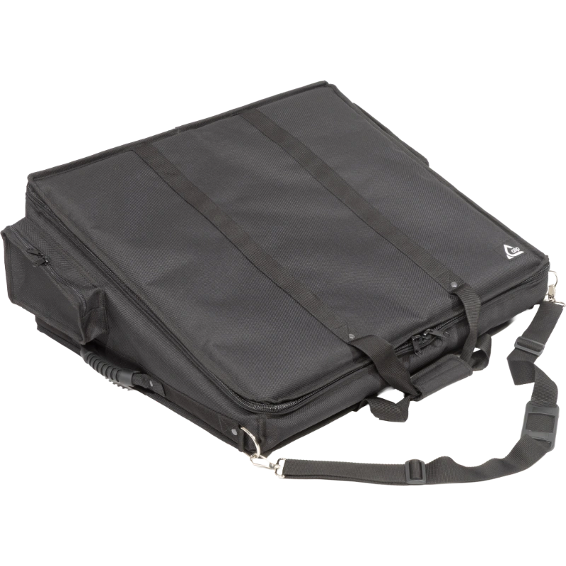 Professional custom fit bag front view, featuring durable 1500 Denier Cordura for a Behringer X32 Compact console by ALP Bags.