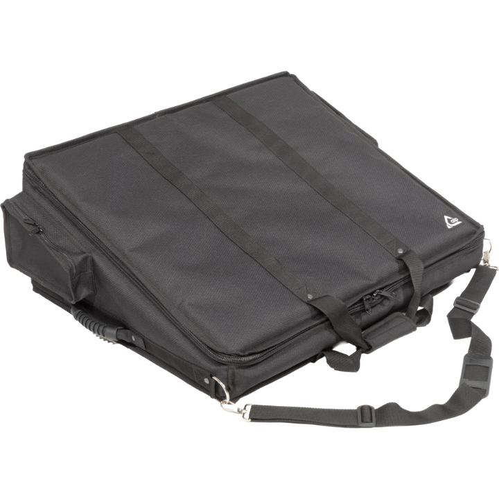 Professional custom fit bag front view, featuring durable 1500 Denier Cordura for a Behringer X32 Compact console by ALP Bags.