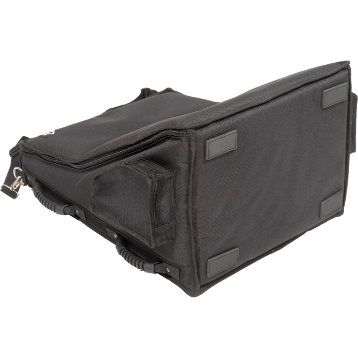 Professional equipment bag rear view, showcasing reinforced finishing borders, removable shoulder strap, and multiple heavy-duty handles by ALP