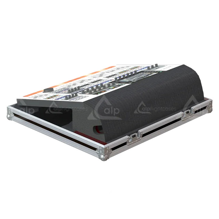 Behringer WING Series II Case with Doghouse Cover top back lateral view